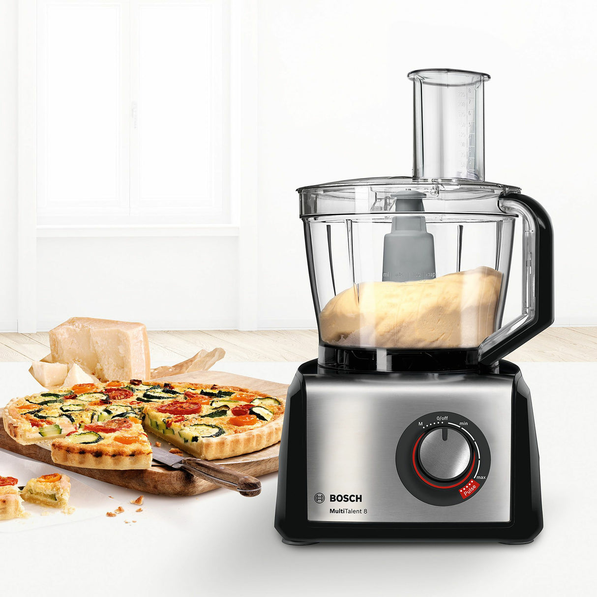 Bosch MC812M844 foodprocessor 1250 W 3,9 L Sort, Rustfrit stål