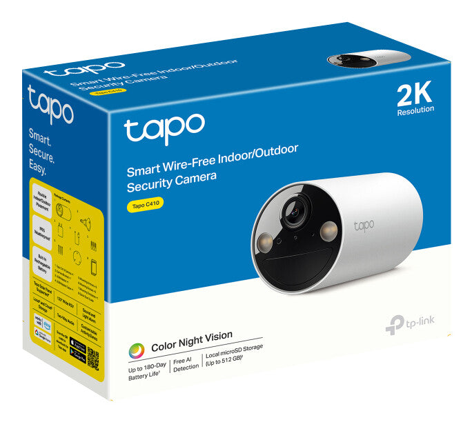 TP-Link Tapo C410 Kugle (form) IP-sikkerhedskamera Udendørs 2304 x 1296 pixel Loft/væg