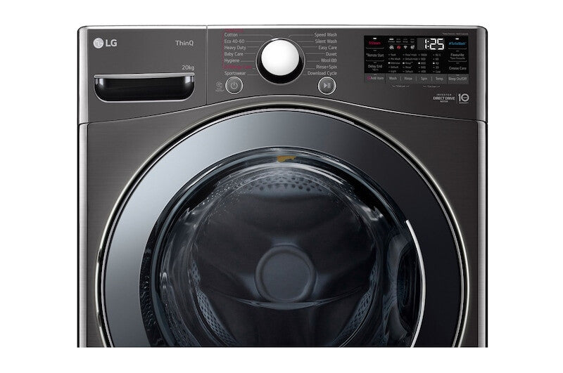 LG Serie 600 FVB20NS2TE vaskemaskine Front-læsning 20 kg 1000 rpm Sort
