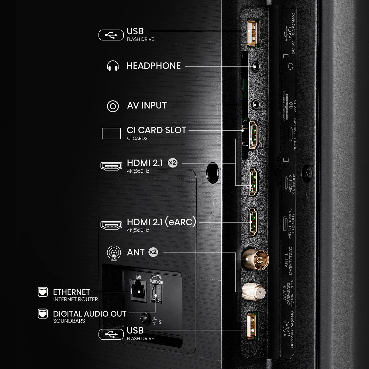 Hisense 55A7NQ 55 4K UHD (2160p) Trækulsgrå