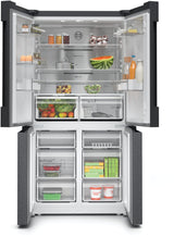 Bosch Serie 6 KFN96AXEA side-by-side køle-fryseskab Fritstående 605 L Sort