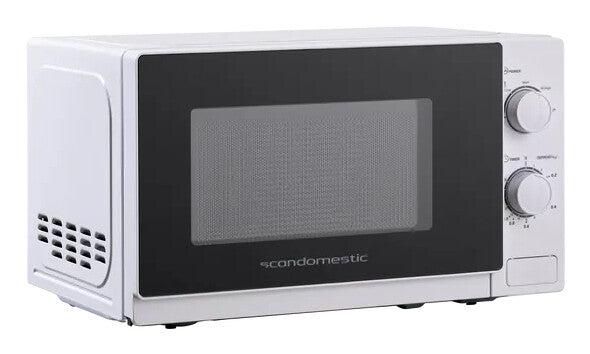 ScanDomestic MWS20W Sort, Hvid Solo mikroovn Bordplade 20 L 700 W