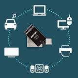 Philips FM64DC152B/00 USB-nøgle 64 GB USB Type-A 3.2 Gen 1 (3.1 Gen 1) Sort, Sølv