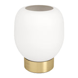 Eglo Manzanares H18 børstet messing bordlampe