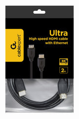 Gembird CC-HDMI8K-2M HDMI-kabel HDMI Type A (Standard) Sort