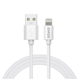 Savio Cl-193 USB-kabel USB 2.0 2 m USB A USB C/Lightning Hvid