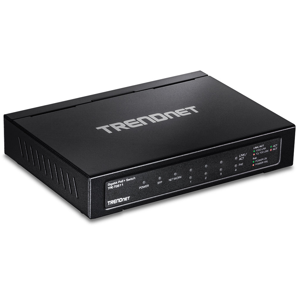 TRENDnet TPE TG611 Switch 6-porte Gigabit PoE+