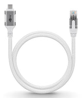 Goobay USB-C 3.1 til RJ45 netværksadapter 2 m CAT6 1 Gbit/s Hvid