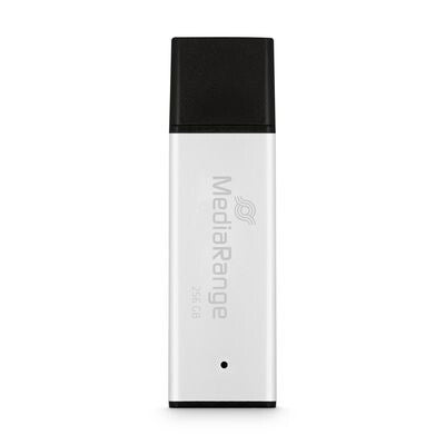 MediaRange MR1903 USB-nøgle 256 GB USB Type-A 3.2 Gen 1 (3.1 Gen 1) Sort, Sølv