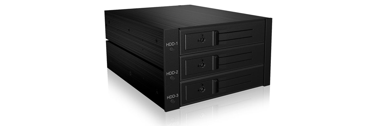ICY BOX IB-563SSK 2x 5.25" Storage drive tray Black