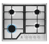 Electrolux KGS6426SX Rustfrit stål Indbygget 59 cm Gaskomfur 4 zone(s)