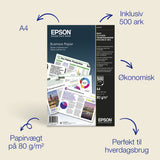 Epson A4 Inkjet Business Paper 80 g/m2, 500 ark