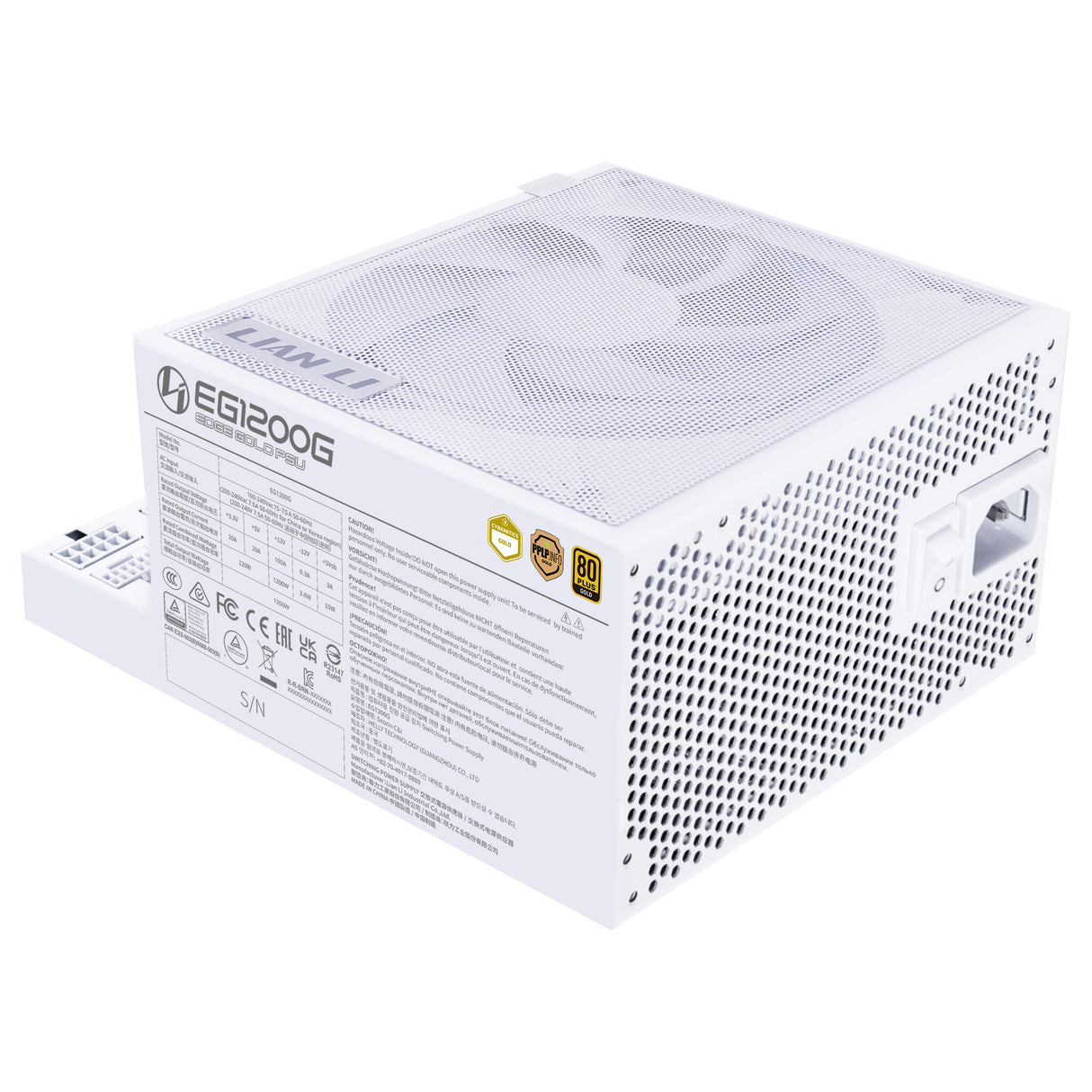 Lian Li EG1200G enhed til strømforsyning 1200 W 24-pin ATX SFX Hvid