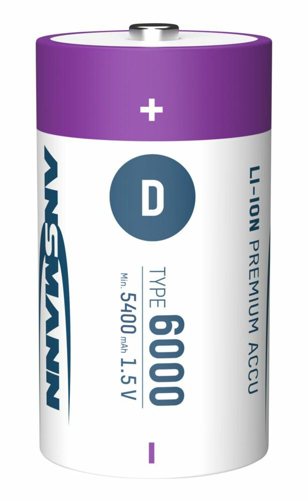 Ansmann 1314-0005 husholdningsbatteri Genopladeligt batteri D Lithium-Ion (Li-Ion)