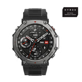 Amazfit T-Rex 3 3.81 cm (1.5") AMOLED 48.5 mm Digital 480 x 480 pixels Touchscreen Black Wi-Fi GPS (satellite)