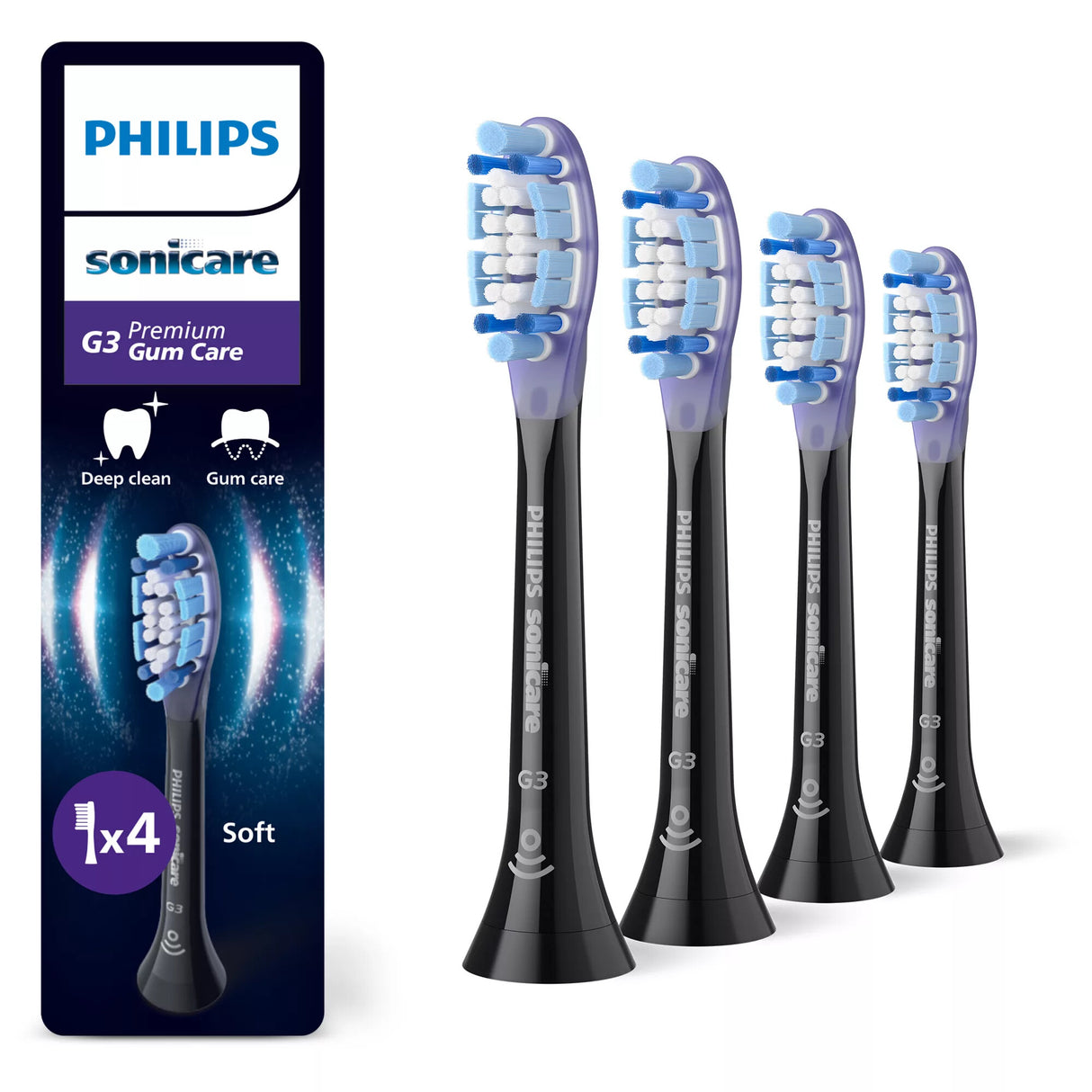 Philips Premium Gum Care HX9054/88 Pakke med 4 børstehoveder