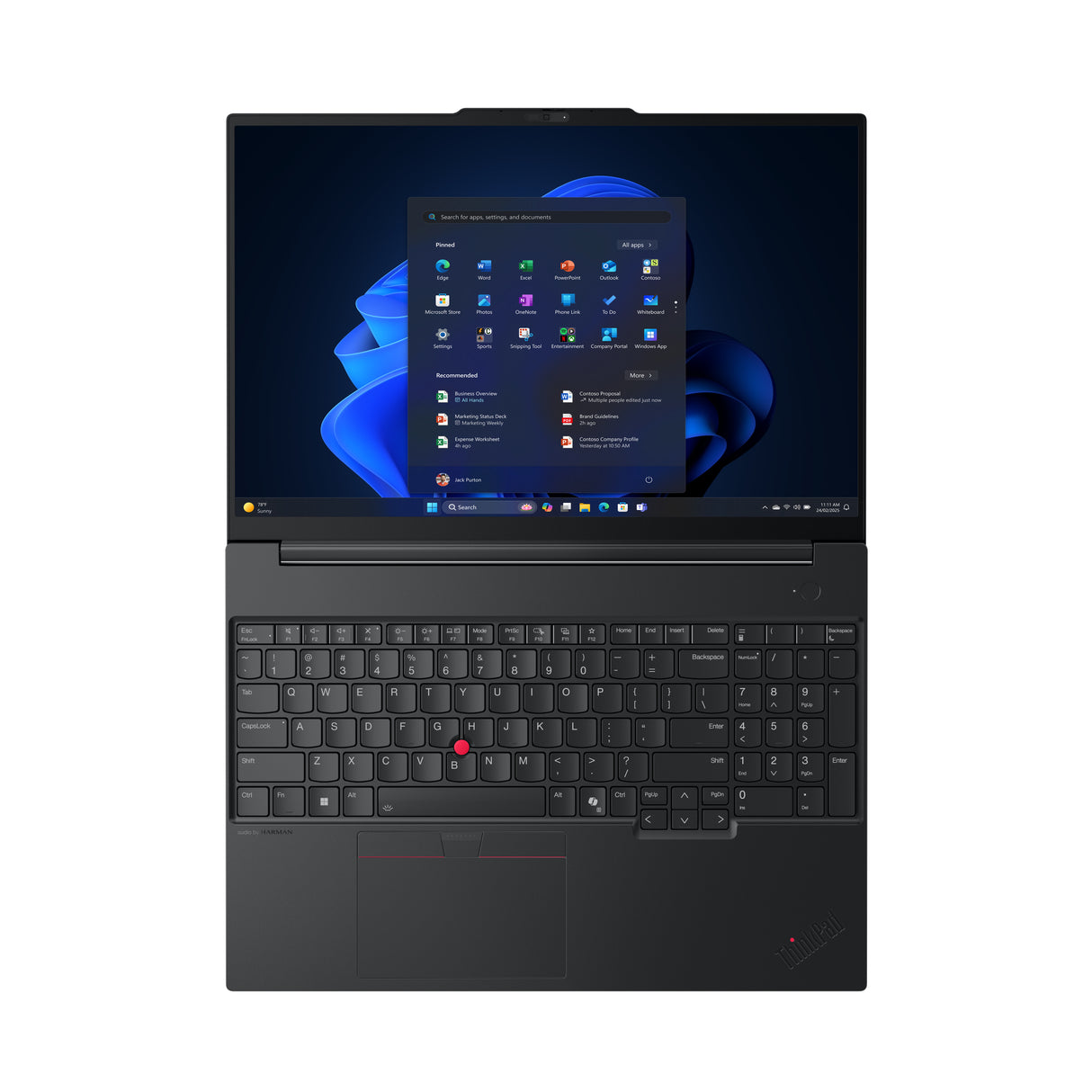Lenovo ThinkPad E16 Gen 3 (AMD) AMD Ryzen™ 7 250 Laptop 40,6 cm (16") WUXGA 16 GB DDR5-SDRAM 512 GB SSD Wi-Fi 6E (802.11ax) Windows 11 Pro Sort Nordisk