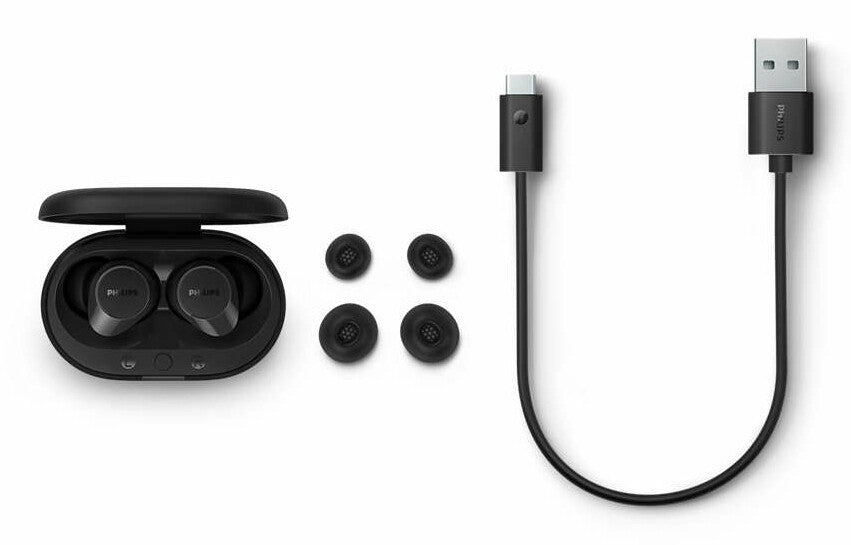Philips TAT1209BK/00 hovedtelefoner/headset True Wireless Stereo (TWS) I ørerne Opkald/musik Bluetooth Sort