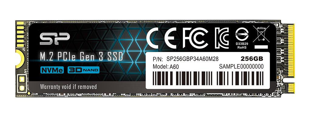 Silicon Power P34A60 256 GB M.2 PCI Express NVMe SLC