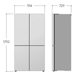 LG GML960EVBE side-by-side køle-fryseskab Fritstående 641 L Sort