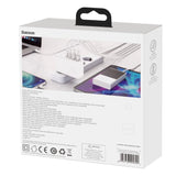 Baseus GaN2 Pro hurtigoplader 100W USB / USB Type C Quick Charge 4+ Strømforsyning hvid