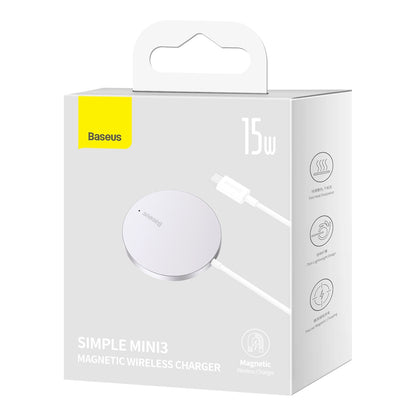 Baseus Simple Mini3 induktionslader 15W sølv