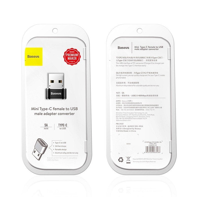 Baseus USB-C til USB-A adapter 3A