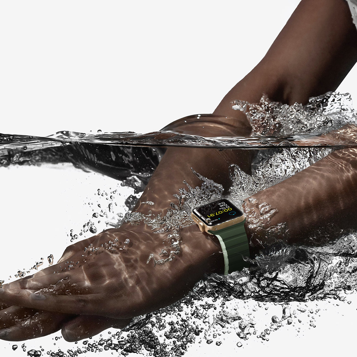 Magnetisk Apple Watch Ultra, SE, 8, 7, 6, 5, 4, 3, 2, 1 (49, 45, 44, 42 mm) Dux Ducis-rem (LD-version) - Grøn