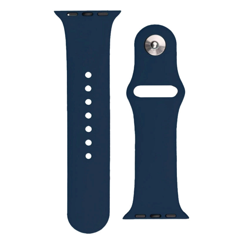Silikone rem APS til Apple Watch 42/44/45mm urrem - mørkeblå