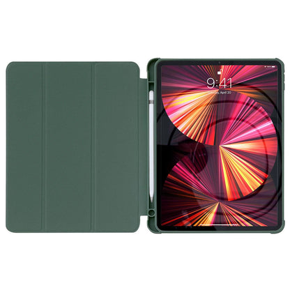 Stand Tablet Case Smart Cover etui til iPad 10.2'' 2021 med stativ funktion grøn