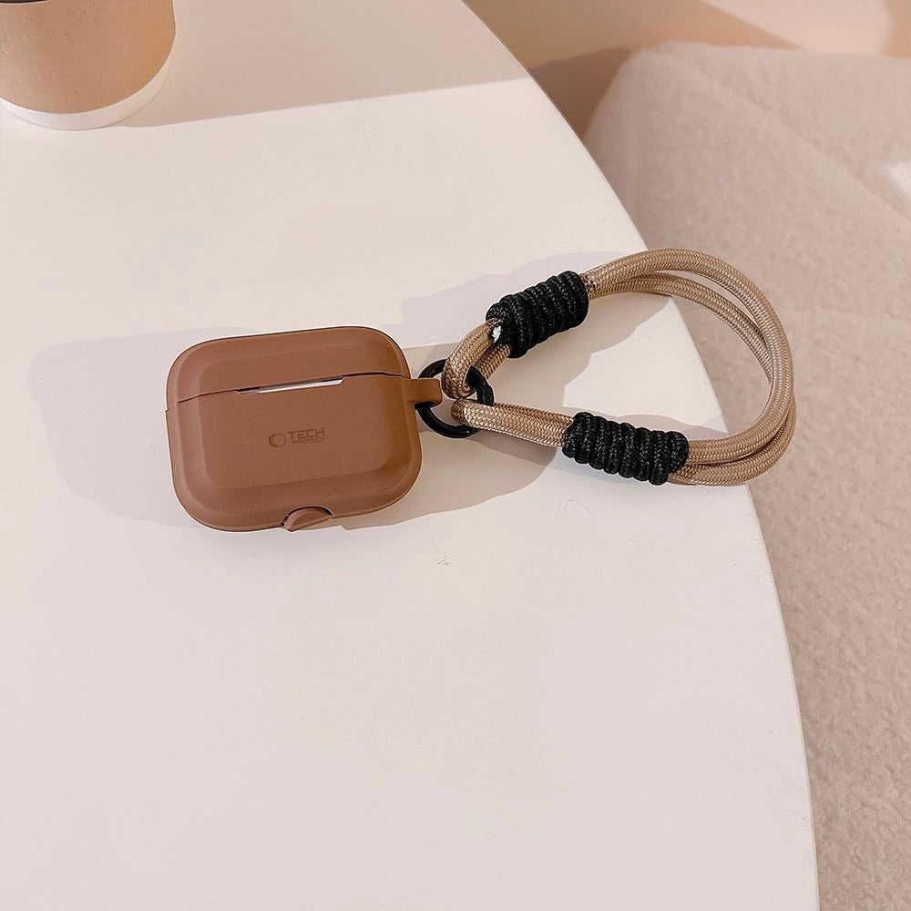 Tech-Protect Silikone Rope Case til Apple AirPods Pro 1/2 - Brun