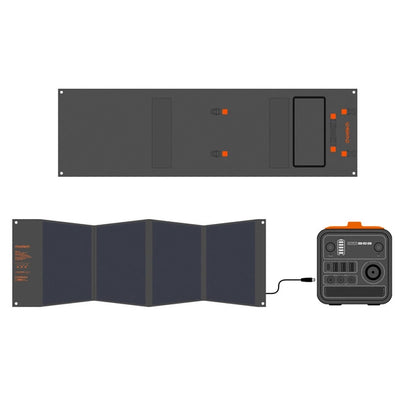 Choetech SC008-V2 solpanel foldbar 120W 1x USB-C 1x USB-A - sort