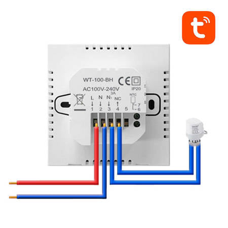 Smart Water Heating Thermostat Avatto ZWT100 3A Zigbee Tuya