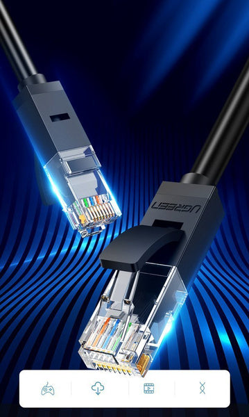 Ugreen cable internet network cable Ethernet patchcord RJ45 Cat 6 UTP 1000Mbps 10m black (20164)