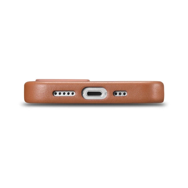 iCarer Case Leather Case Cover for iPhone 14 Brown (WMI14220705-BN) (MagSafe Compatible)