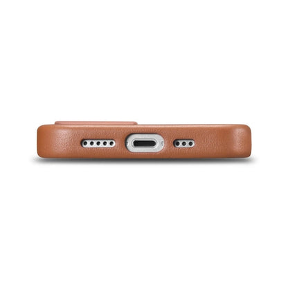 iCarer Case Leather Case Cover for iPhone 14 Brown (WMI14220705-BN) (MagSafe Compatible)