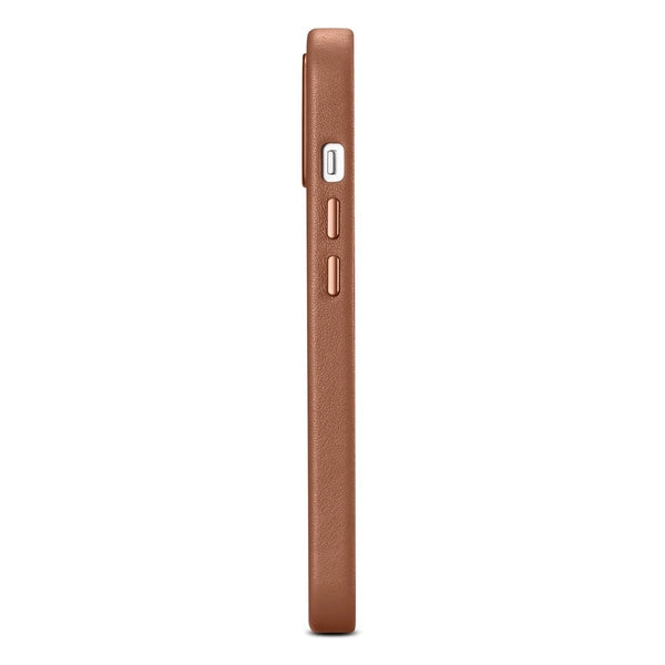 iCarer Case Leather Case Cover for iPhone 14 Brown (WMI14220705-BN) (MagSafe Compatible)