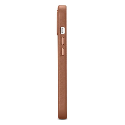 iCarer Case Leather Case Cover for iPhone 14 Brown (WMI14220705-BN) (MagSafe Compatible)