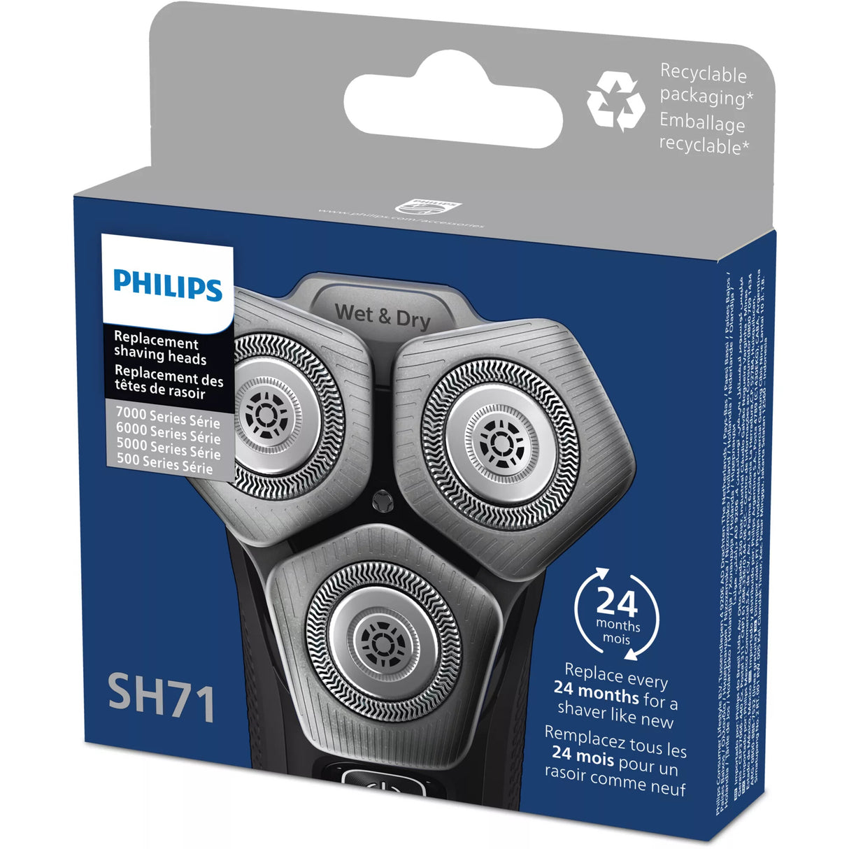 Philips Shaver series 7000, 5000 SH71/50 Ekstra udskiftningsskær