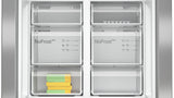 Bosch Serie 4 KFN96VPEA side-by-side køle-fryseskab Fritstående 605 L Rustfrit stål
