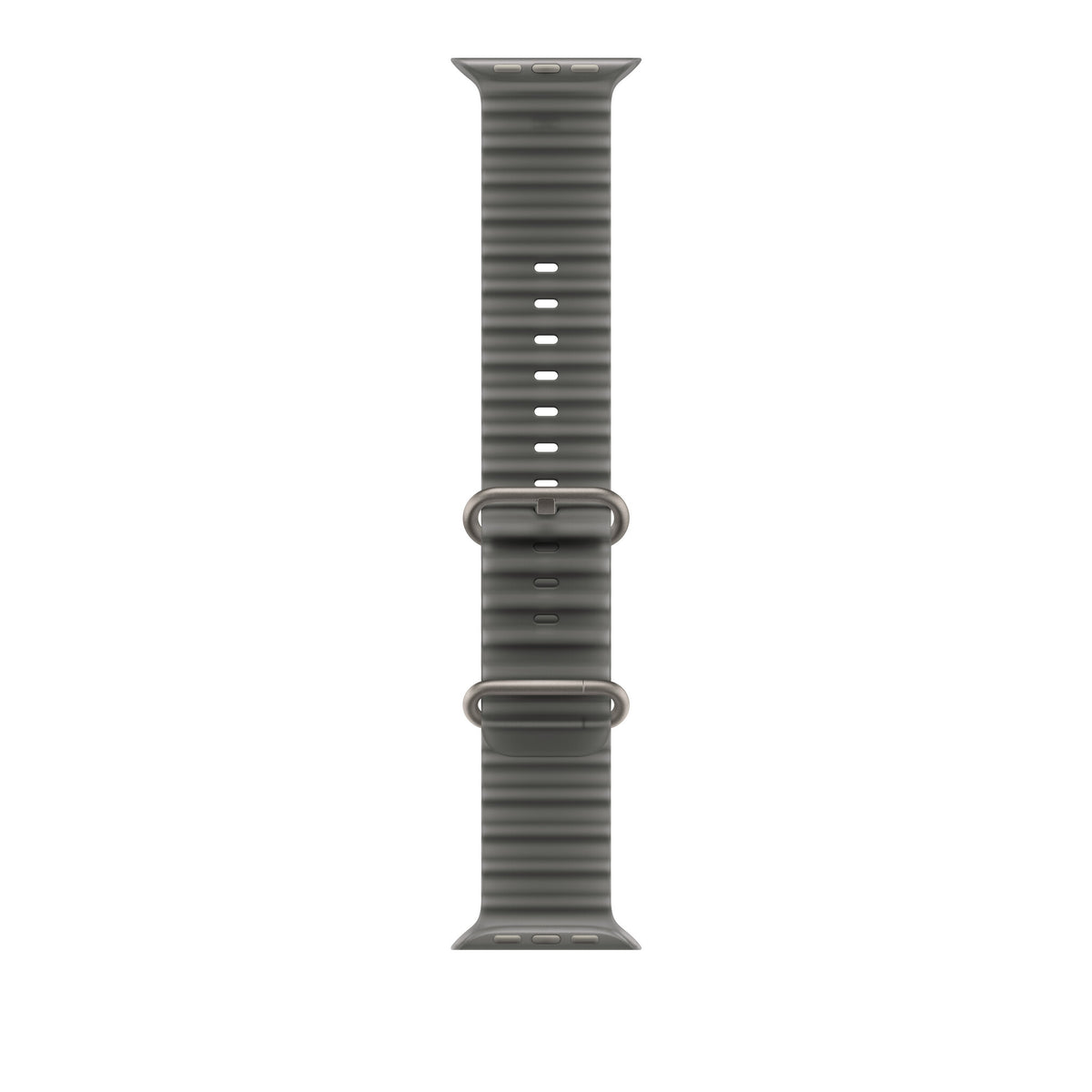 Apple Ocean-rem i halvtransparent sort, 49 mm - i farven naturligt titanium