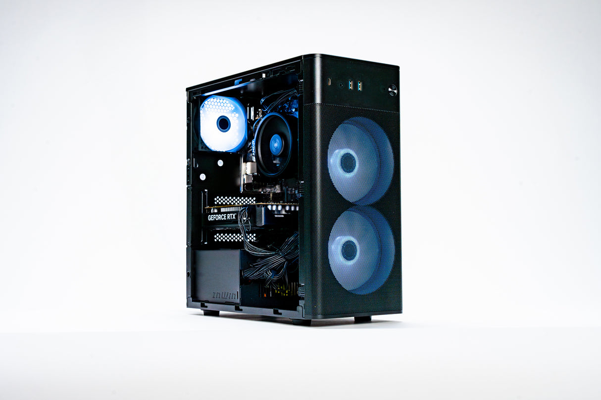 Erazer Recon E45 AMD Ryzen™ 5 5500 16 GB DDR4-SDRAM 1 TB SSD NVIDIA GeForce RTX 4060 Windows 11 Home Desktop PC Sort