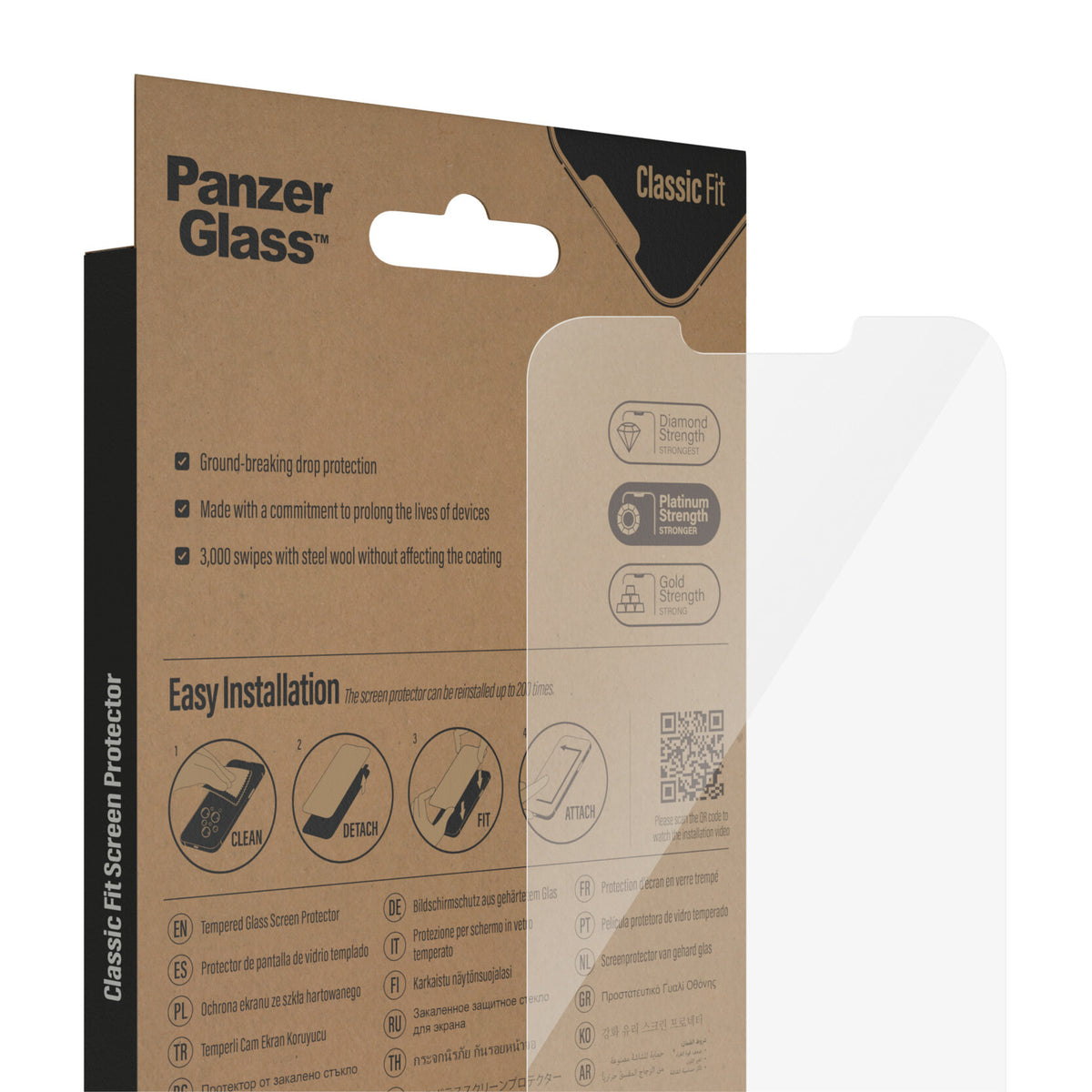 PanzerGlass ® Skærmbeskyttelse iPhone 14 Plus | 13 Pro Max | Classic Fit
