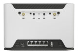 Mikrotik Chateau LTE12 trådløs router Gigabit Ethernet Dual-band (2,4 GHz / 5 GHz) 4G Sort, Hvid