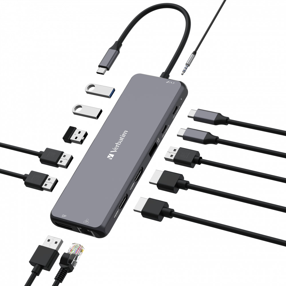 Verbatim CMH-13 USB Type-C 10000 Mbit/s Sølv