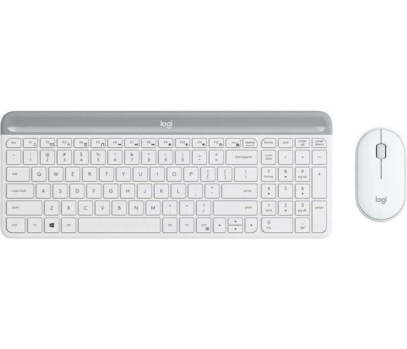 Logitech Slim MK470 tastatur Mus inkluderet Universel RF trådløst QWERTY US International Hvid