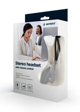 Gembird MHS-123 hovedtelefoner/headset Ledningsført Opkald/musik Sort