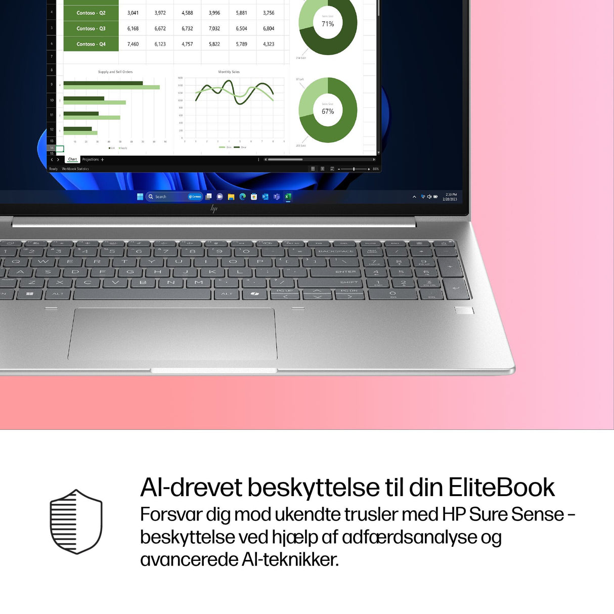 HP EliteBook 6 G1i Intel Core Ultra 5 225U Laptop 40,6 cm (16") WUXGA 16 GB DDR5-SDRAM 512 GB SSD Wi-Fi 7 (802.11be) Windows 11 Pro AI PC Sølv