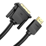 Vention ABFBH videokabel adapter 2 m HDMI Type A (Standard) DVI-D Sort