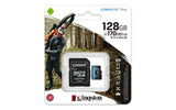 Kingston Technology 128 GB microSDXC Canvas Go Plus 170R A2 U3 V30-kort + ADP